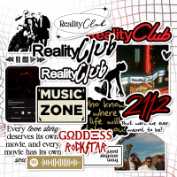 19pcs Stiker REALITY CLUB Band Pack | Stiker Anti Luntur Tahan Air | Sticker Aesthetic
