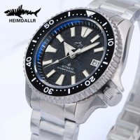 HEIMDALLR Mens Diver Watches Titanium Automatic Watch Mechanical Wristwatch 200m Waterproof C3 Luminous NH35 Sapphire crystal