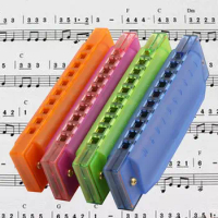 11UE 10 Holes Diatonic Blues Harp Harmonica for KEY of C Translucent Gifts with for C