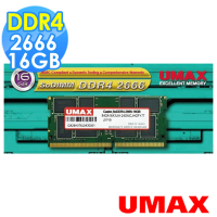UMAX SO-DIMM DDR4 2666 16GB 筆電型記憶體