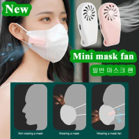 Clip Air Purifier Mask Fan 3 Speed Wearable Facial Fans Personal Air Cooling Fan Air Filter for Summer for Outdoor Travel Sports
