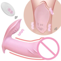 10 Speeds Wearable Butterfly Dildo Vibrator G Spot Massager Clitoris Stimulator Panties Vibrating Masturbator Sex Toys For Women