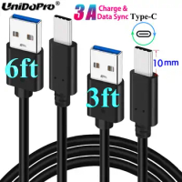 10mm Extended Tip Type C Fast Charger Cable for LG G8 G7 G6 G5 V20 V30 V35 V40 V50 V60 ThinQ Stylo 5x Q51 Phones w/ Bulky Case