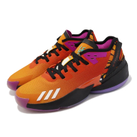 【adidas 愛迪達】籃球鞋 D O N Issue 4 男鞋 橘紅 紫 漸層 亡靈節配色 運動鞋 米歇爾 愛迪達(GZ2570)