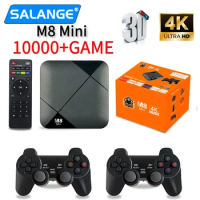 M8 Mini Game Player Android 10 TV Box S905 64GB 10000 Games 4G WiFi HD 4K Wireless Controller video game iptv