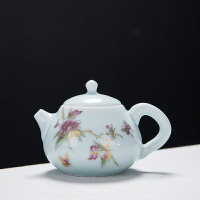 陶瓷茶壺白瓷西施壺功夫茶具家用小茶壺帶過濾單壺