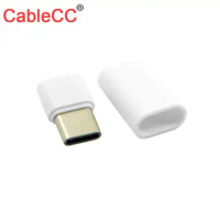 CY Xiwai 5set DIY 24pin USB 3.1 Type C USB-C Male Plug Connector SMT type with 3.5mm SR and Housing Cover