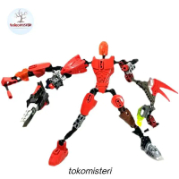Robot Red Toa Prawn Crab Shrimp Kepiting Udang Bionicle Hero Factory Evo Blocks Bricks Figure Toys