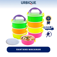URBIQUE - Rantang 3 tingkat / Rantang Warna-Warni Plastik Berkualitas 3 susun P313 P312 Kitchenware