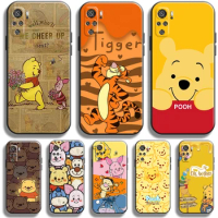 Winnie The Pooh Disney Phone Case For Xiaomi Redmi 13C 12 12C 10X 5G 10C 10 9 9A 9C 9AT 8 8A Note 9 8 Pro Carcasa Coque