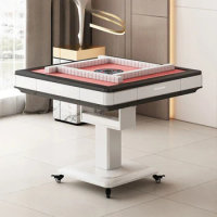 Four-Port Mahjong Machine Automatic New Homehold Dining Table Dual-Use Roller Coaster Electric Mahjong Table