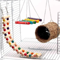 Mainan Sugar Glider| Mainan Glider Jambatan Glider 3IN1| Sarang Untuk Sangkar
