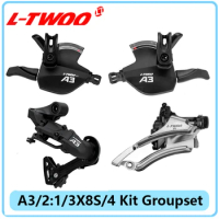 LTWOO A3 2:1 3X8 Speed MTB Derailleur Groupset Front Derailleur + Shifter Lever + Rear Derailleur For Mountain Bicycle Parts