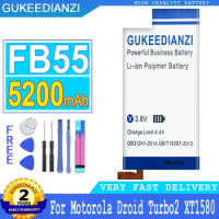 GUKEEDIANZI Battery for Motorola, Turbo 2, Turbo2,for Moto X Force XT1580, XT1581, XT1585, Big Power Battery, FB55, 5200mAh