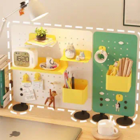 Multifunction Pegboard Decorative Boards Shelf Rack Office Organize Storage Board Stand Welcome Wall Decorations Living Room