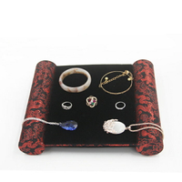 創意書卷造型珠寶首飾托盤 玉器飾品展示架 黃金珠寶展示道具