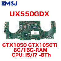UX550GDX Laptop Motherboard for ASUS Zenbook UX550GD UX550GEX UX550GE UX550G UX550GDX I5 I7 I9 GTX1050 GTX1050Ti 8G/16G-RAM