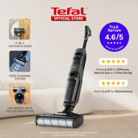 Tefal X-Clean 4 Wet & Dry Handstick Vacuum GF5035 - 2-in-1 Vacuum & Wash, Edge Cleaning, Self-Cleani