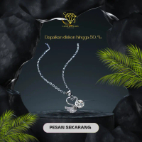 Kalung Wanita Terbaru Liontin Perak S925 Sterling Silver Kalung Berlian Moissanite Angsa Impian 1 Ka