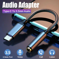 USB Type C to 3.5mm Jack Headphone Adapter Type C Audio Cable Converter For IPhone 15 Pro MAX Samsung Galaxy Huawei Xiaomi