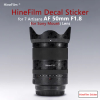 7 artisans AF50F1.8 for Sony E Mount Lens Premium Decal Skin For 7artisans AF 50mm F1.8 Protector Wrap Film Protective Sticker