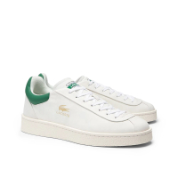 【LACOSTE】BASESHOT 女鞋 運動鞋 白綠 金色logo 小白鞋 休閒鞋(47SFA0037_082 24ss)