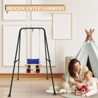 A-Frame Metal Hammock Stand for Outdoor Swing Chair Fixed Height Hammock Stand Heavy Duty Swing Stan