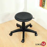椅子/美髮椅/電腦椅 抗靜電X圓椅面滑輪工作椅【LOGIS邏爵】【DIY-A36PU】