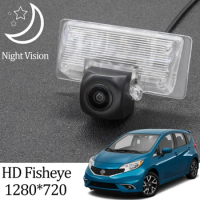 Owtosin HD 1280*720 Fisheye Rear View Camera For Nissan Versa Note/Note E12 2012 - 2018 Car Vehicle Parking Accessories
