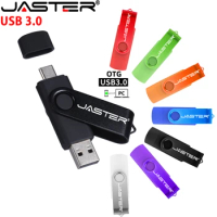JASTER High-speed TYPE-C USB 3.0 Flash Drives 128GB OTG 2in1 Memory Stick 64GB Pen Drive 32GB Business Gift USB Stick 16GB 8GB