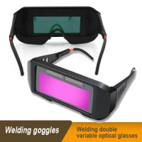 Double Layer Dimming Glasses Electric Welding Automatic Glasses Dimming Solar Welder Argon Arc Welding Goggles