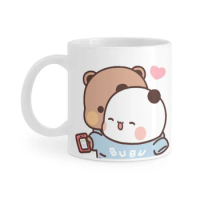 Panda Bear Hug Bubu Dudu Ceramics Coffee Mugs Tea Cup Milk Cups Gifts Drinkware Coffeeware