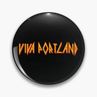 Viva Portland 80S Rock Graphic Soft Button Pin Brooch Fashion Metal Decor Lapel Pin Hat Badge Jewelry Collar Cartoon Gift Women