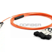 LODFIBER 1m (3ft) JNP-QSFP-AOCBO-1M J-u-n-i-p-e-r Networks Compatible 40G QSFP+ to 4x10G SFP+ Breakout Active Optical Cable