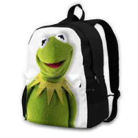 Happy Kermit Backpacks For Men Women Teenagers Girls Bags Happy Formal Formal Memes Funny Memes Funny Funny Meme