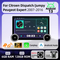 For Citroen Dispatch Peugeot Expert 2007-2016 11.8 Inch 2K QLED Carplay Autoradio Car Multimedia Radio Android Stereo Head Unit
