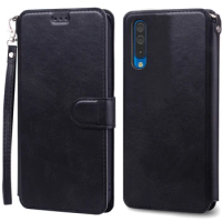 A70 Case For Samsung Galaxy A70 Case Leather Flip Wallet Case For Samsung A70 Case A 70 A705 A705F Soft Silicone Cover Fundas