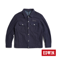 【EDWIN】男裝 針織牛仔外套(原藍色)