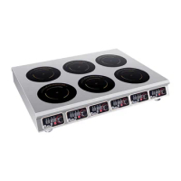 3.5KW*6 High Quality Six Ended Stainless Steel Cooker Multi commercial 6 burner induction
