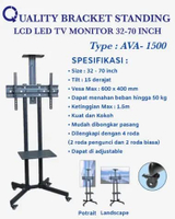 Quality standing bracket tv 32inchi -70 inchi braket tv berdiri 32" sampai 70" Ava 1500 32"-70" AVA1