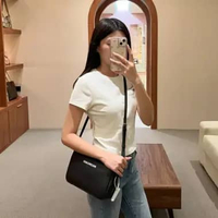 Tas BALENCIAGA TEXT WHITE BLACK SHOULDER BAG 100% ORIGINAL 23X7X15CM