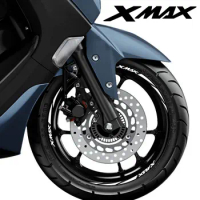 Reflective Vinyl Motorcycle Stickers Wheel Rim Decal Logo For Yamaha Xmax 300 125 250 400 Xmax300 Xmax400 Xmax250 2019 2020 2021