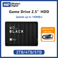WD_BLACK 1TB 2TB 5TB P10 Game Drive - Portable External Hard Drive HDD, Compatible with Playstation, Xbox, PC, &amp; Mac