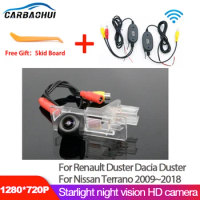 HD 1280*720 Fisheye Rear View Camera waterproof For Renault Duster Dacia Duster For Nissan Terrano 2009-2018 Car Parking Monitor