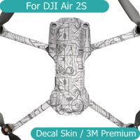 For DJI Air 2S Decal Skin Vinyl Wrap Film Drone Body Protective Sticker Protector Coat Air2S