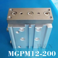 MGPM12-200 Bore 12mm, Stroke 200mm Compact Guide Cylinder Double acting MGP PNEUMATIC SLIDE TABLE CYLINDER ACTUATOR 1.0MPa