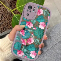 Makeup Mirror Case For Xiaomi Redmi Note 7 8 9 Pro Max Soft Shockproof Cover Redmi Note 10 Pro 10S 9S 7 8 Pro Flower Cover