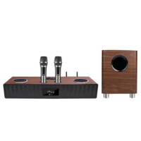 Wireless Karaoke Microphone Player KTV System Digital Sound Audio Mixer Singing Machine With Subwoofer Speaker