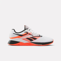 【REEBOK】Nano X4 女 訓練鞋 多功能 運動 健身 重訓 支撐 透氣 緩震 白黑橘(100074187)