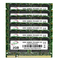 wholesale 50pcs ddr2 1GB 2GB ram sodimm Laptop Memory PC2-5300 6400 800mhz 667mhz 200pin 1.8V Notebook ddr2 ram memoria ram ddr2